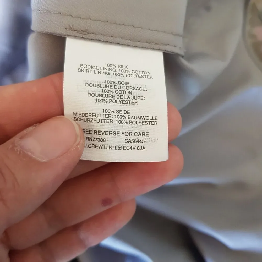 J.Crew Delia Dress Sz 00 Silk Strapless Sweetheart Wedding Guest Cocktail Bride